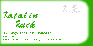 katalin ruck business card